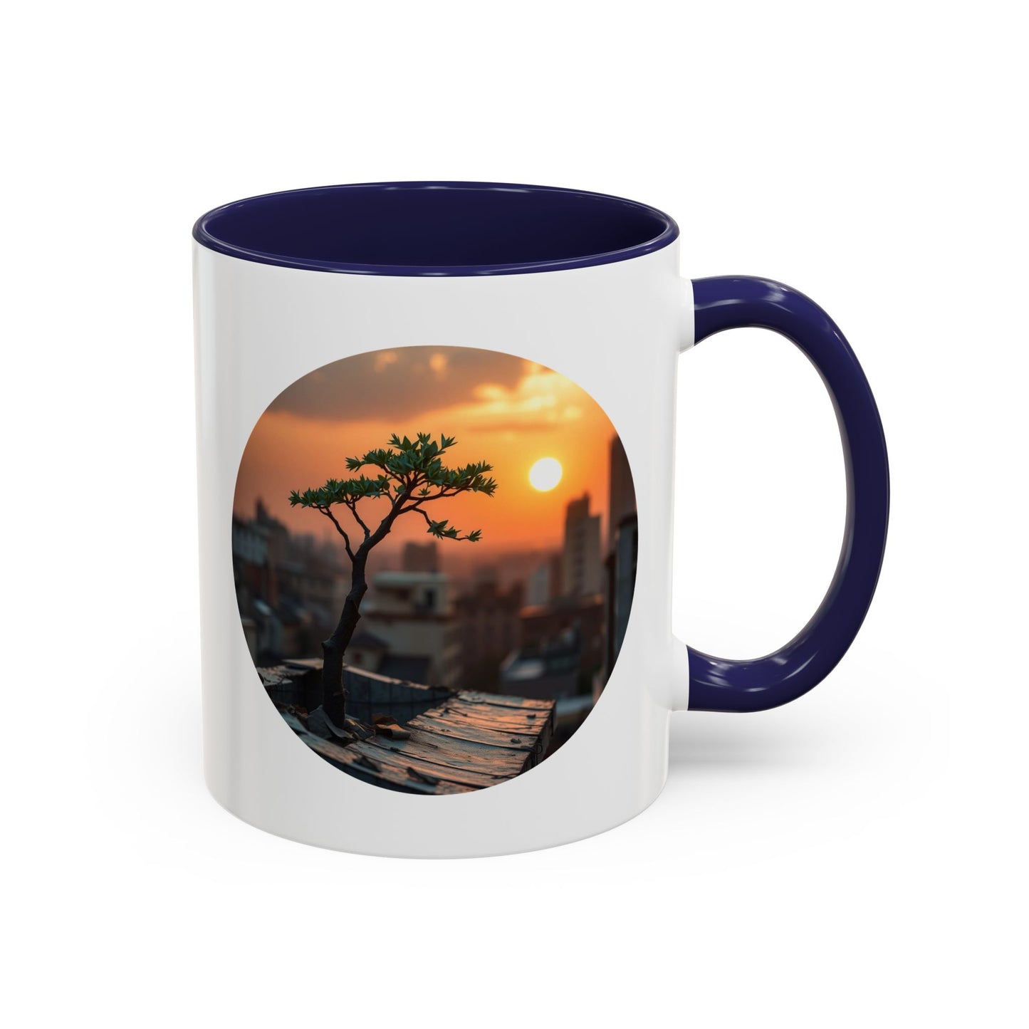 Scenic Sunset Tree of Life Accent Coffee Mug - 11oz Perfect for Nature Lovers & Cozy Moments