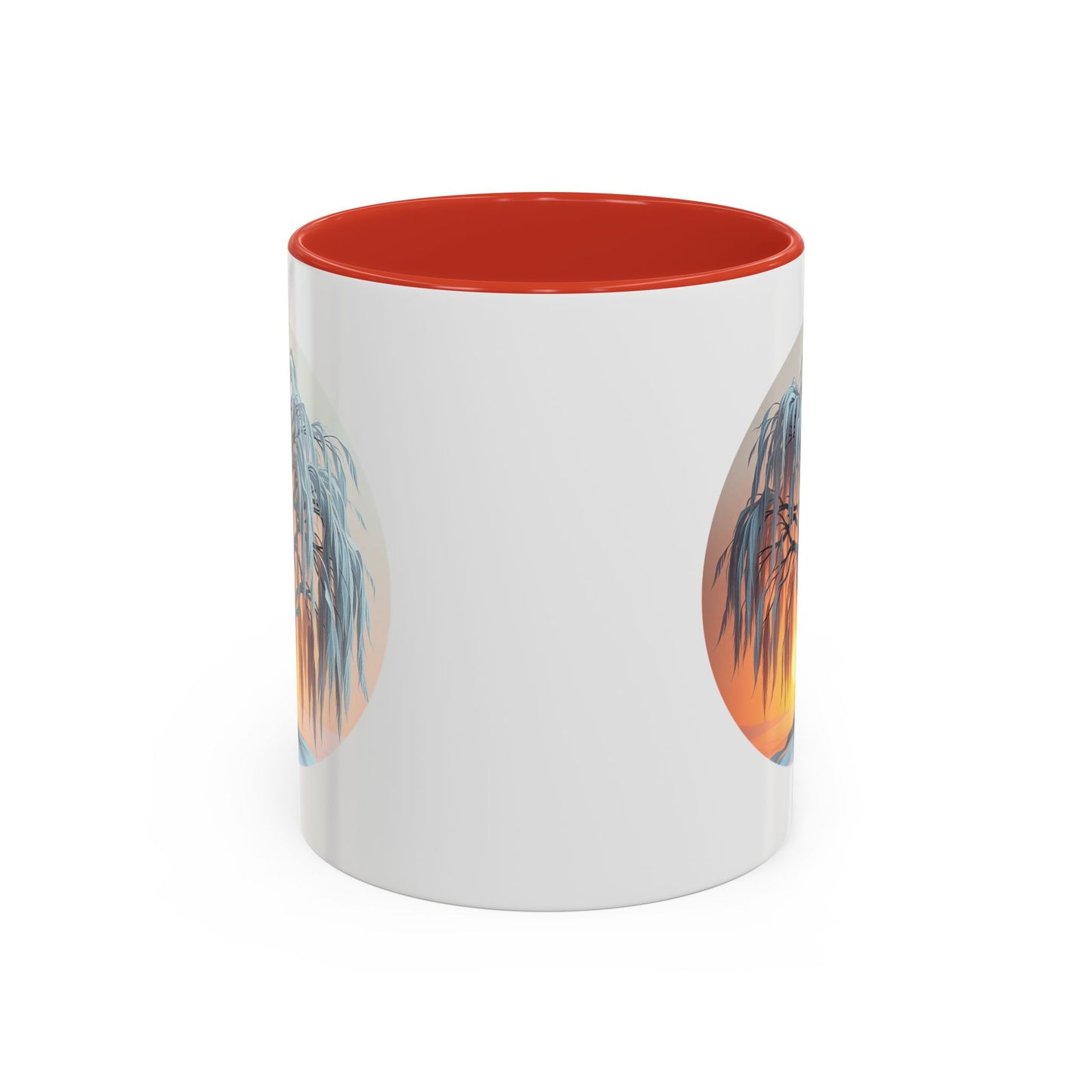 Serene Willow Tree of Life Accent Coffee Mug - 11oz Perfect for Nature Lovers & Cozy Moments