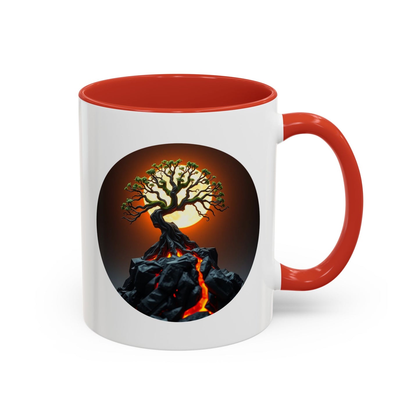 Lava Flow Tree of Life Accent Coffee Mug - 11oz Perfect for Nature Lovers & Cozy Moments
