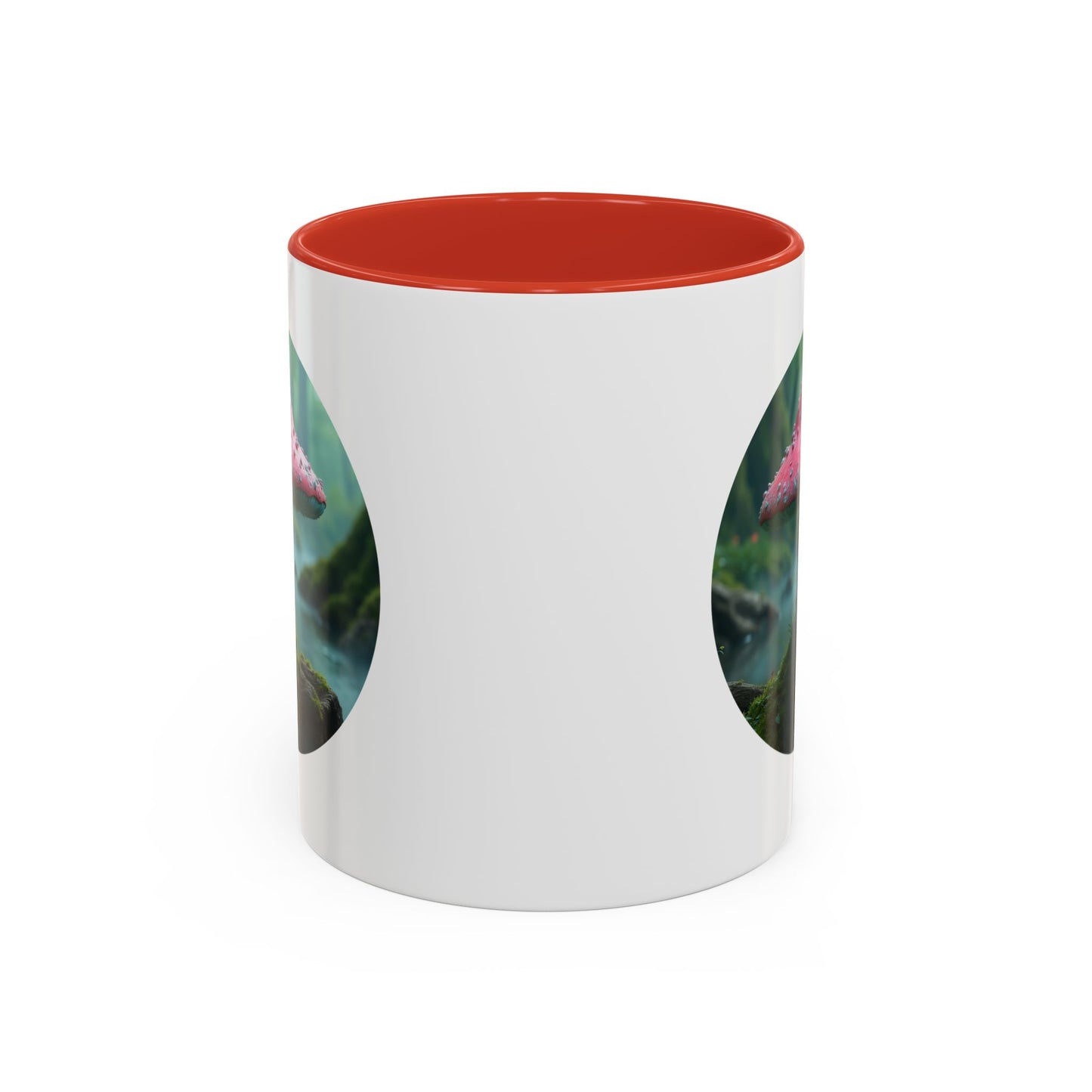 Whimsical Mushroom Accent Coffee Mug - 11oz & 15oz - Perfect for Nature Lovers