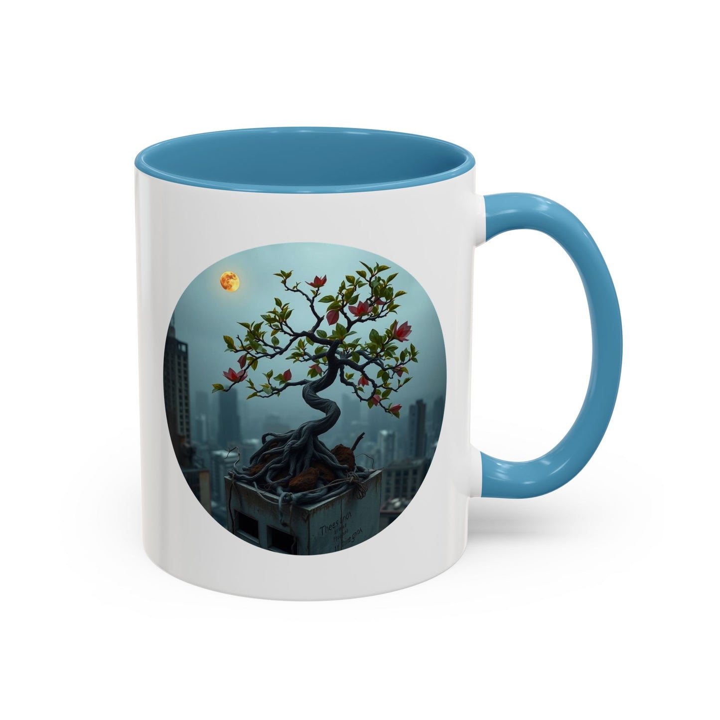 Zen Blossom Tree of Life Accent Coffee Mug - 11oz Perfect for Nature Lovers & Cozy Moments