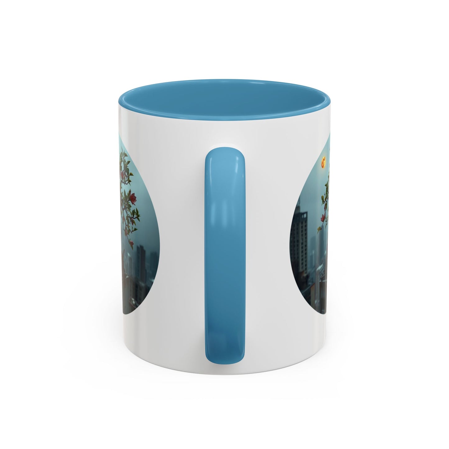 Zen Blossom Tree of Life Accent Coffee Mug - 11oz Perfect for Nature Lovers & Cozy Moments