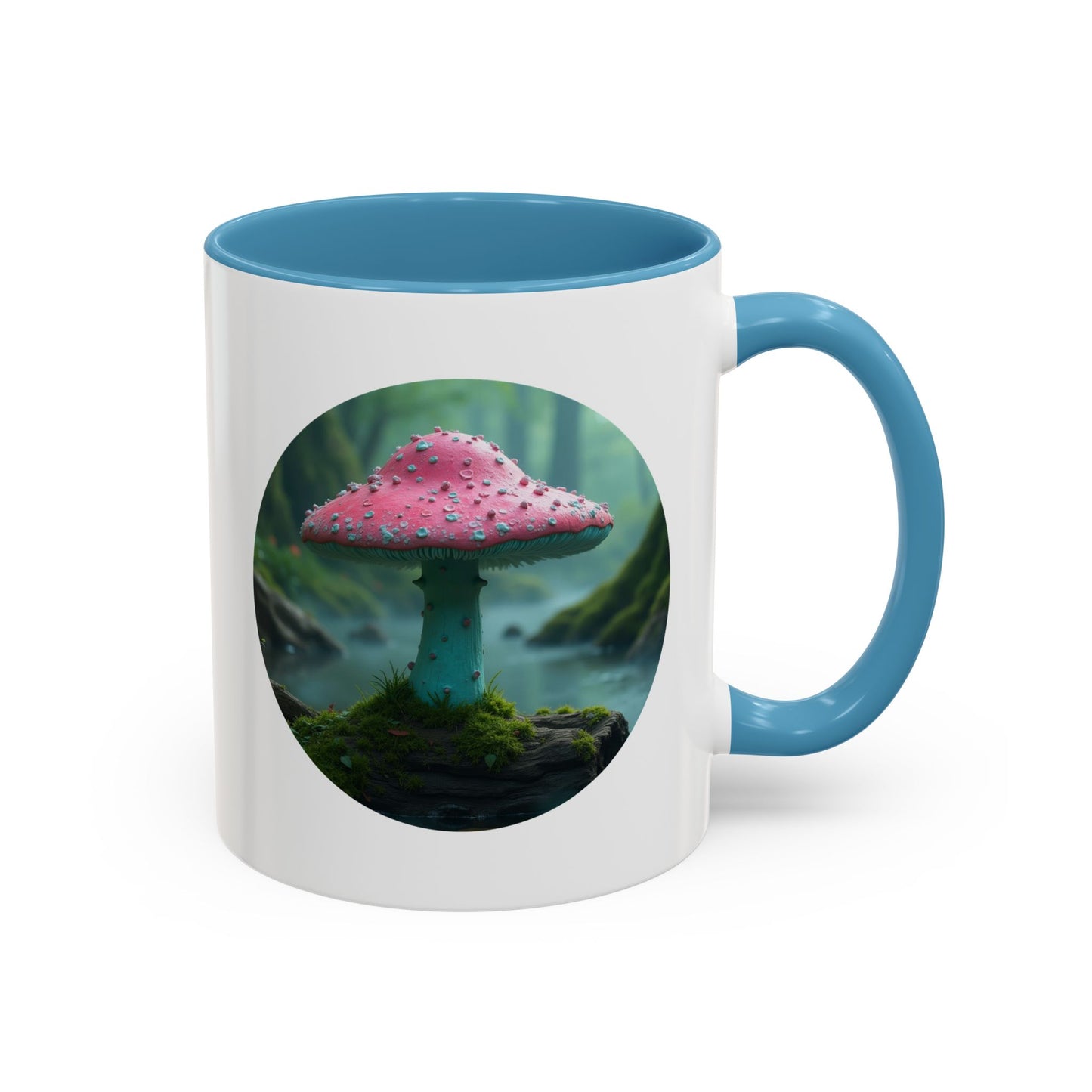 Whimsical Mushroom Accent Coffee Mug - 11oz & 15oz - Perfect for Nature Lovers