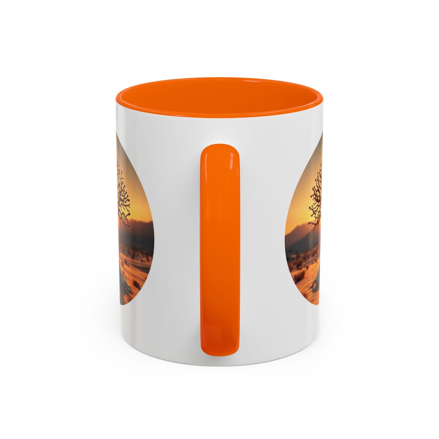 Desert Sunset Tree of Life Accent Coffee Mug - 11oz Perfect for Nature Lovers & Cozy Moments
