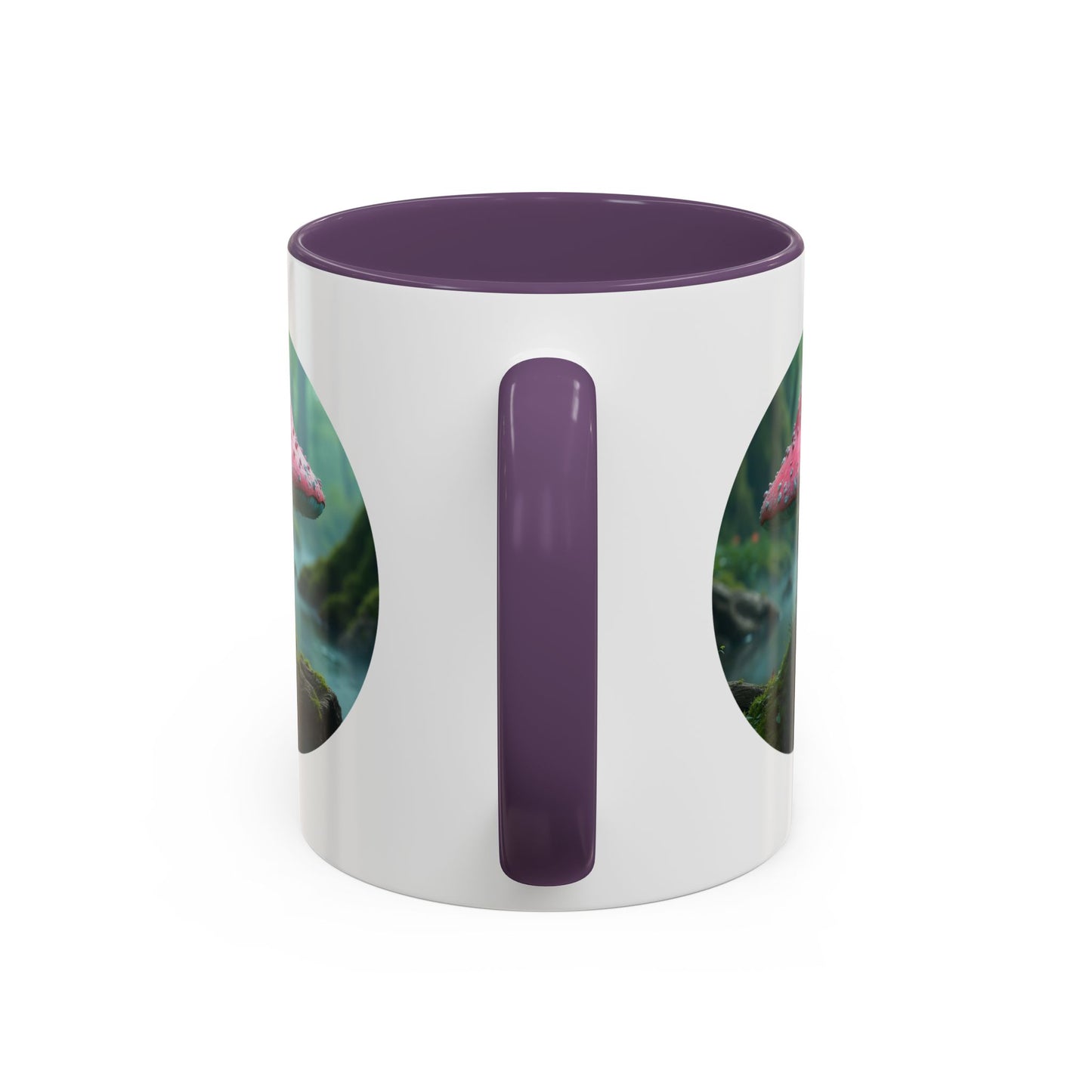 Whimsical Mushroom Accent Coffee Mug - 11oz & 15oz - Perfect for Nature Lovers