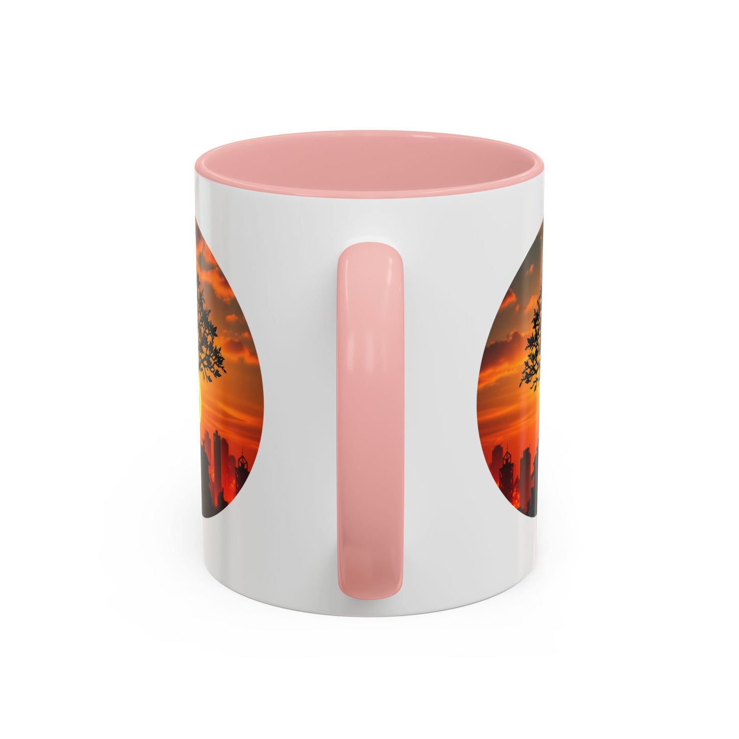 Serene Sunset Tree of Life Accent Coffee Mug - 11oz Perfect for Nature Lovers & Cozy Moments