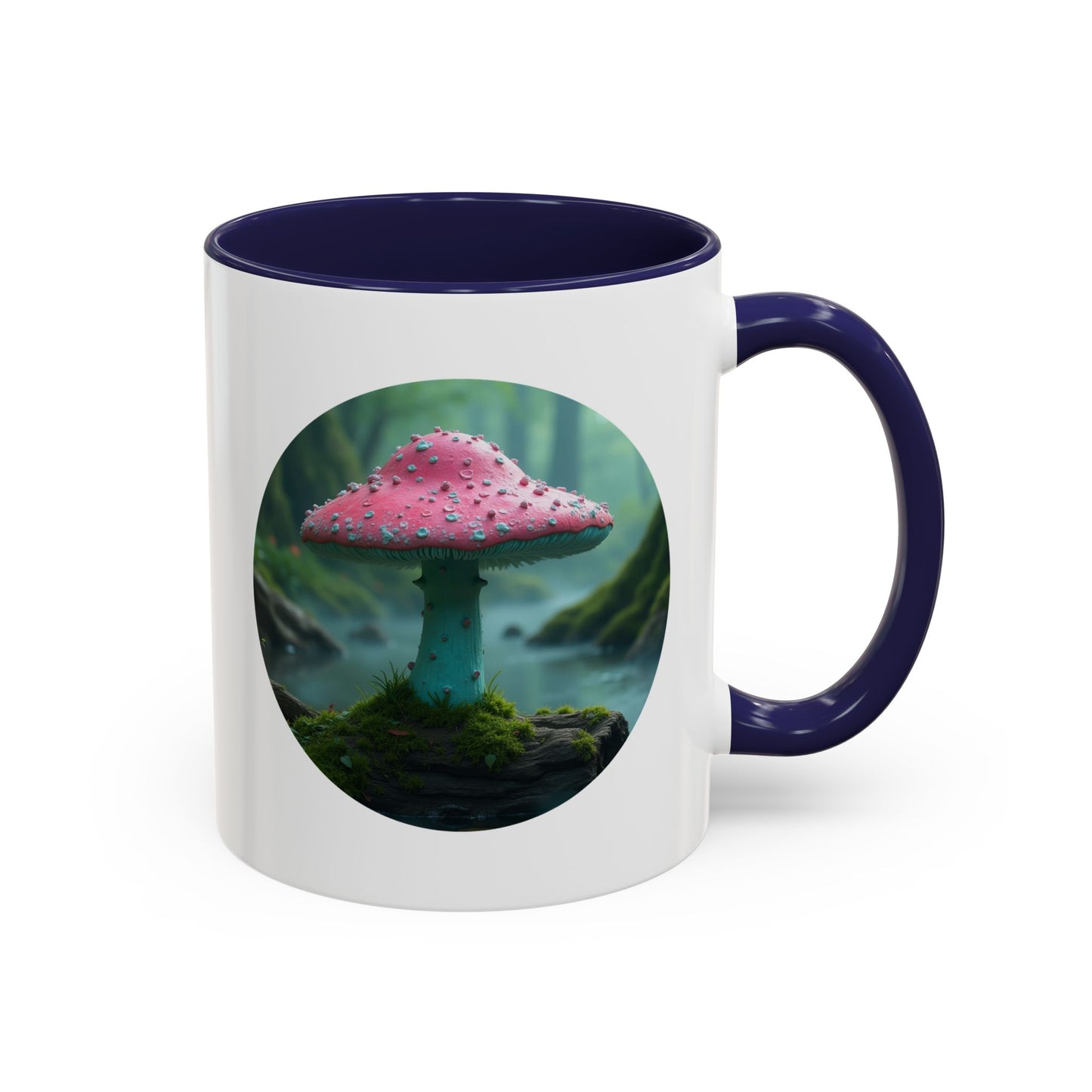 Whimsical Mushroom Accent Coffee Mug - 11oz & 15oz - Perfect for Nature Lovers