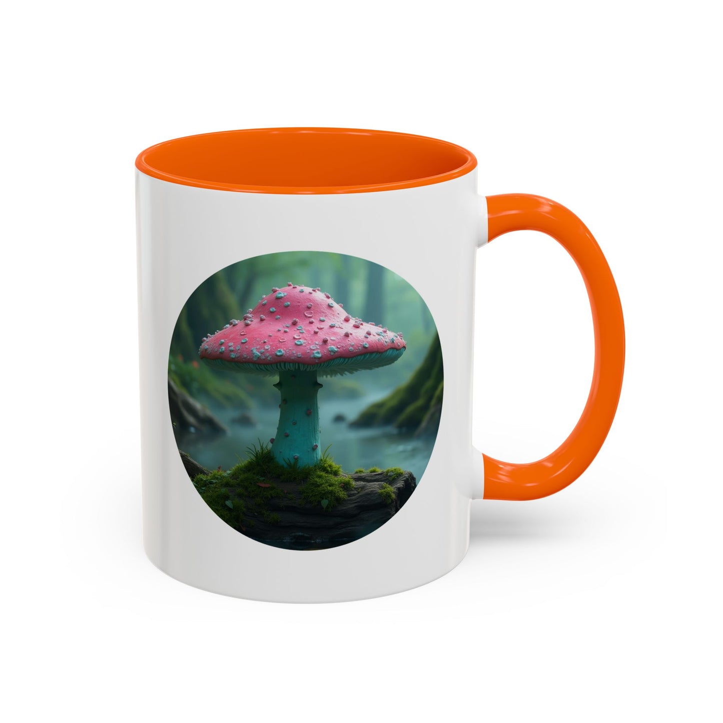 Whimsical Mushroom Accent Coffee Mug - 11oz & 15oz - Perfect for Nature Lovers