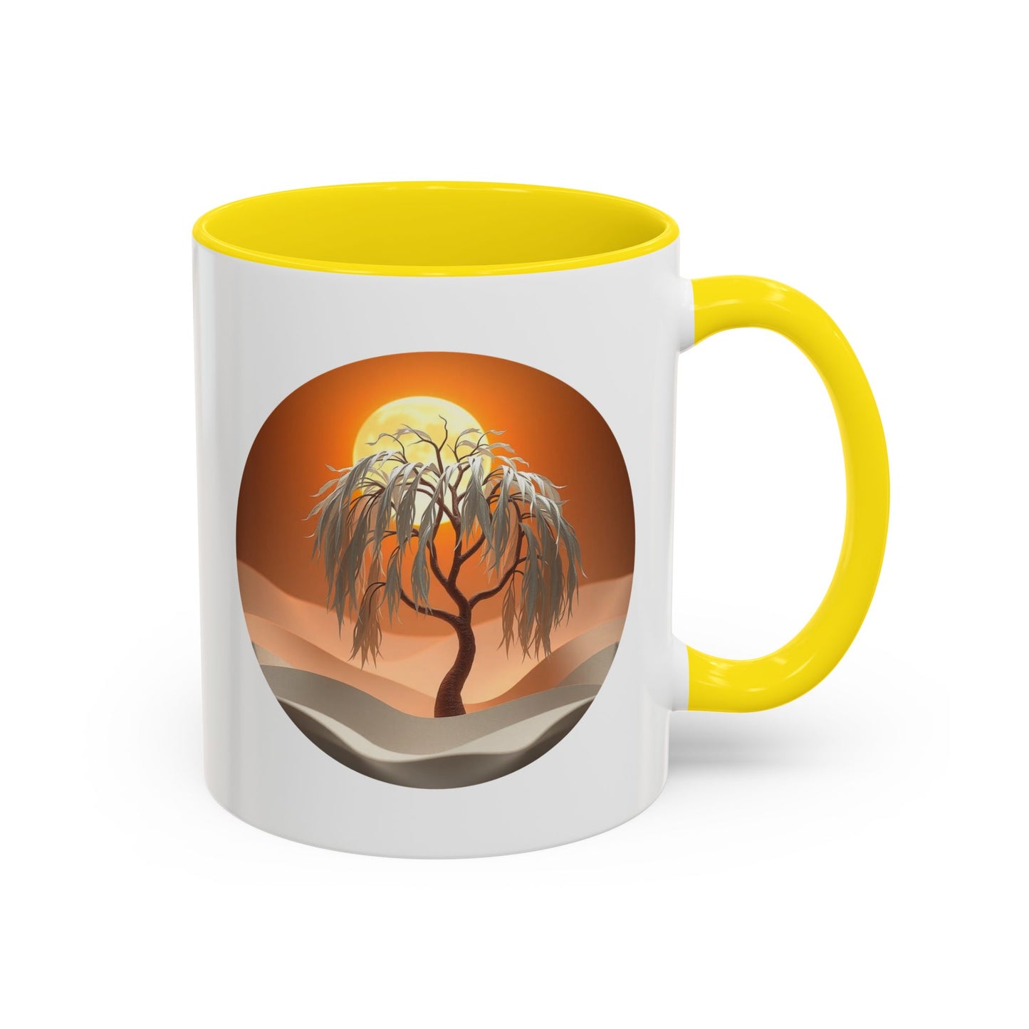 Snow Bank Tree of Life Accent Coffee Mug - 11oz Perfect for Nature Lovers & Cozy Moments